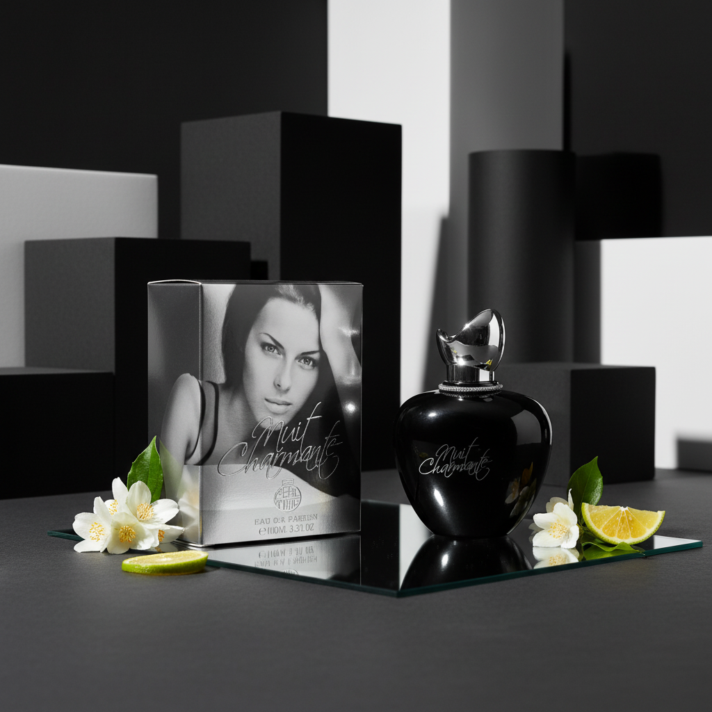 100 ml eau de perfume Nuit Charmante  édes, virágos illat nőknek 3 