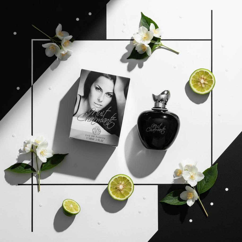 100 ml eau de perfume Nuit Charmante  édes, virágos illat nőknek 6 