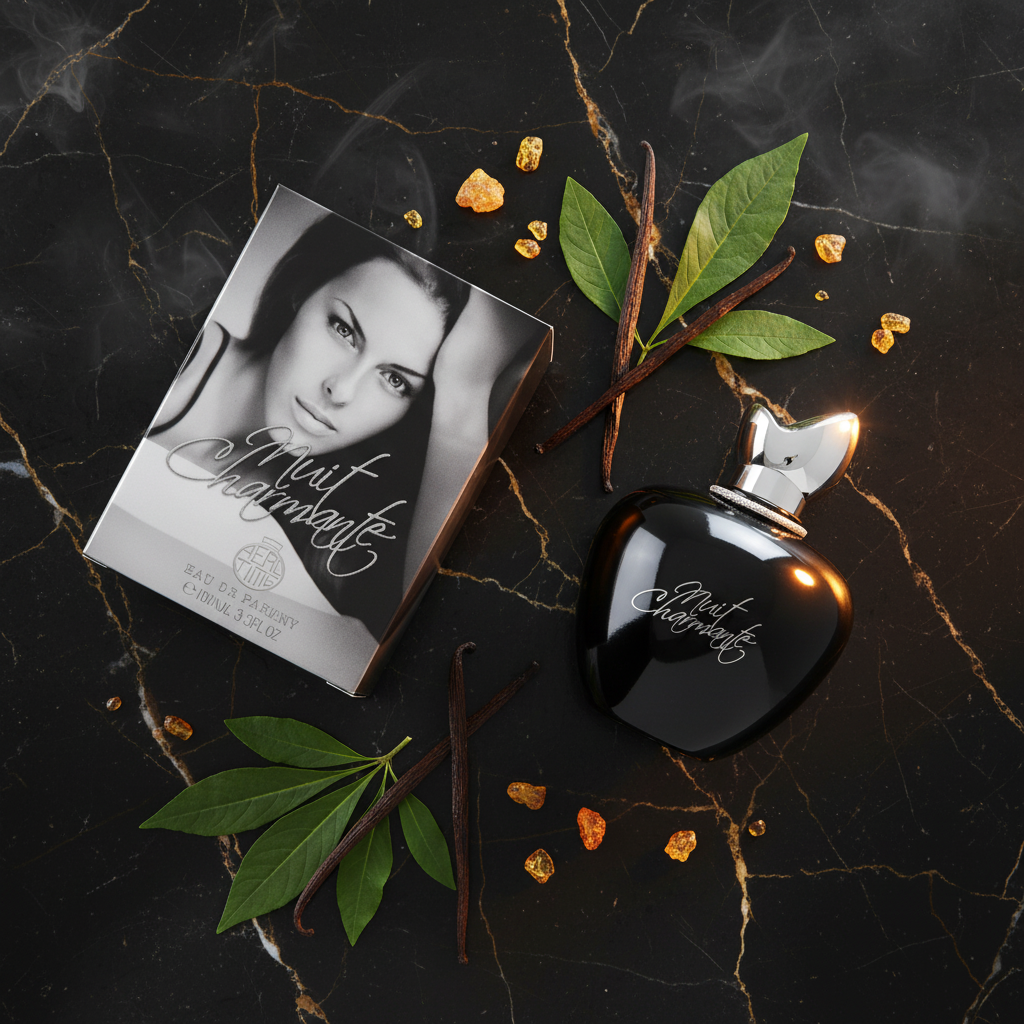 100 ml eau de perfume Nuit Charmante  édes, virágos illat nőknek 7 