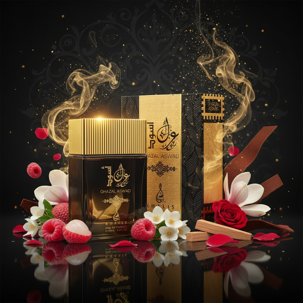 EDP 100ml "Ghazal Aswad" - virágos-gyümölcsös illat férfiaknak 5 