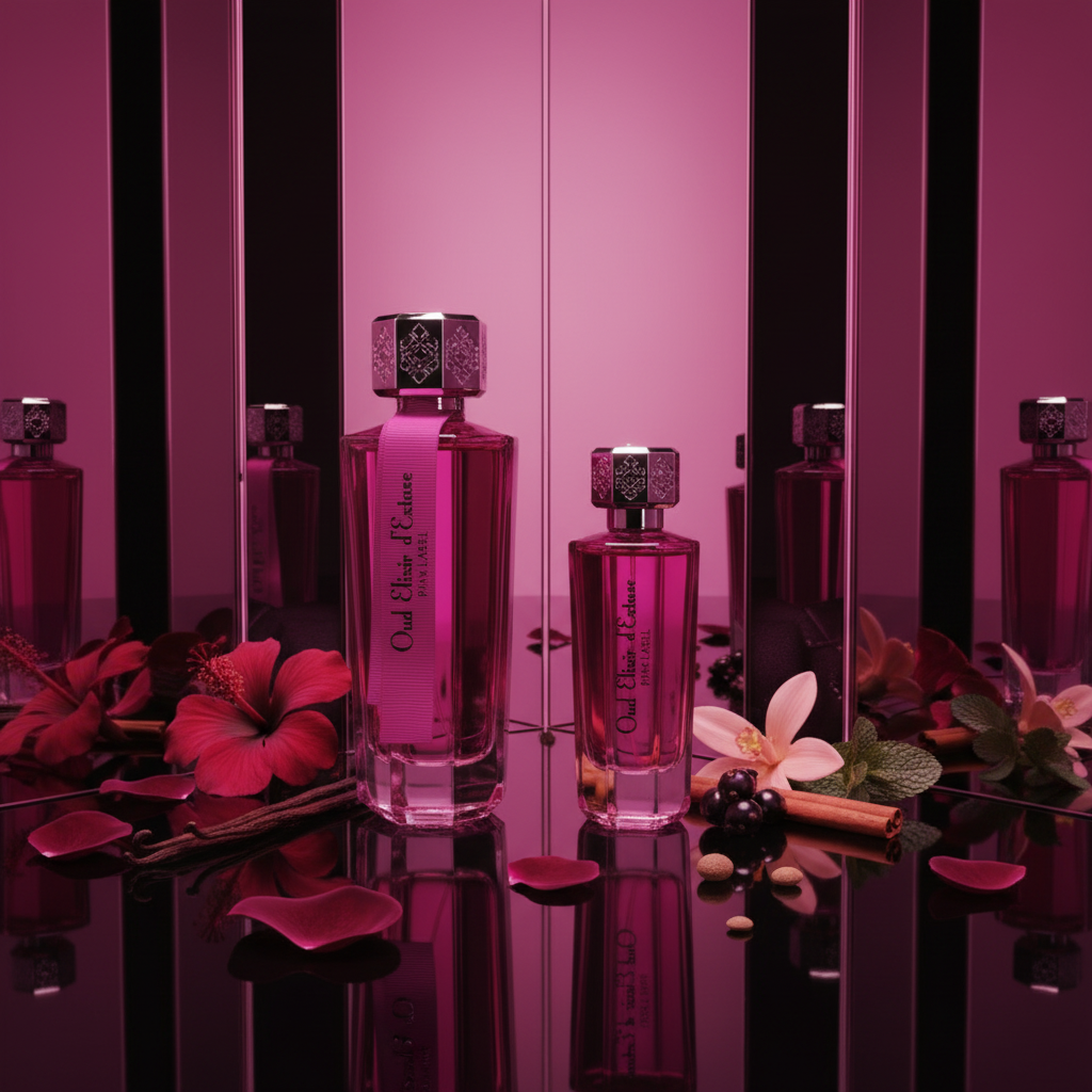 EDP 100ml + 30 ml "Oud Elixir Pink" - virágos-keleties illat