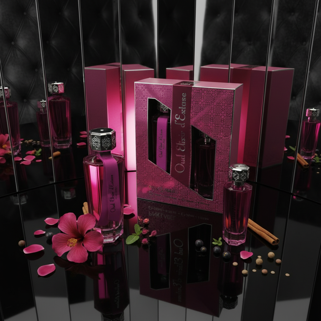 EDP 100ml + 30 ml "Oud Elixir Pink" - virágos-keleties illat 4 