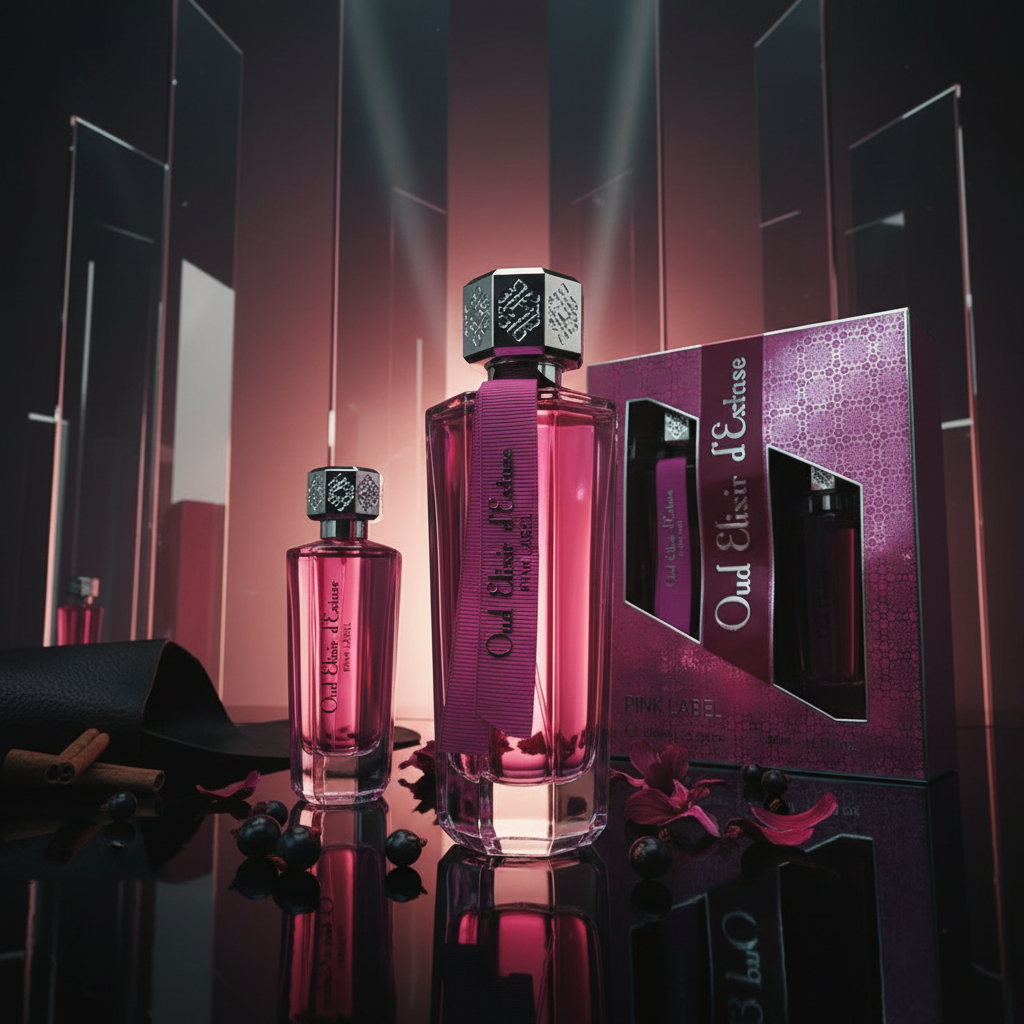 EDP 100ml + 30 ml "Oud Elixir Pink" - virágos-keleties illat