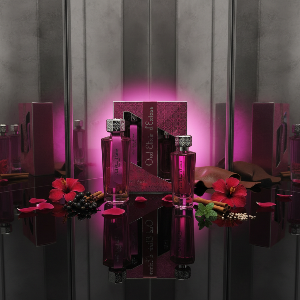 EDP 100ml + 30 ml "Oud Elixir Pink" - virágos-keleties illat