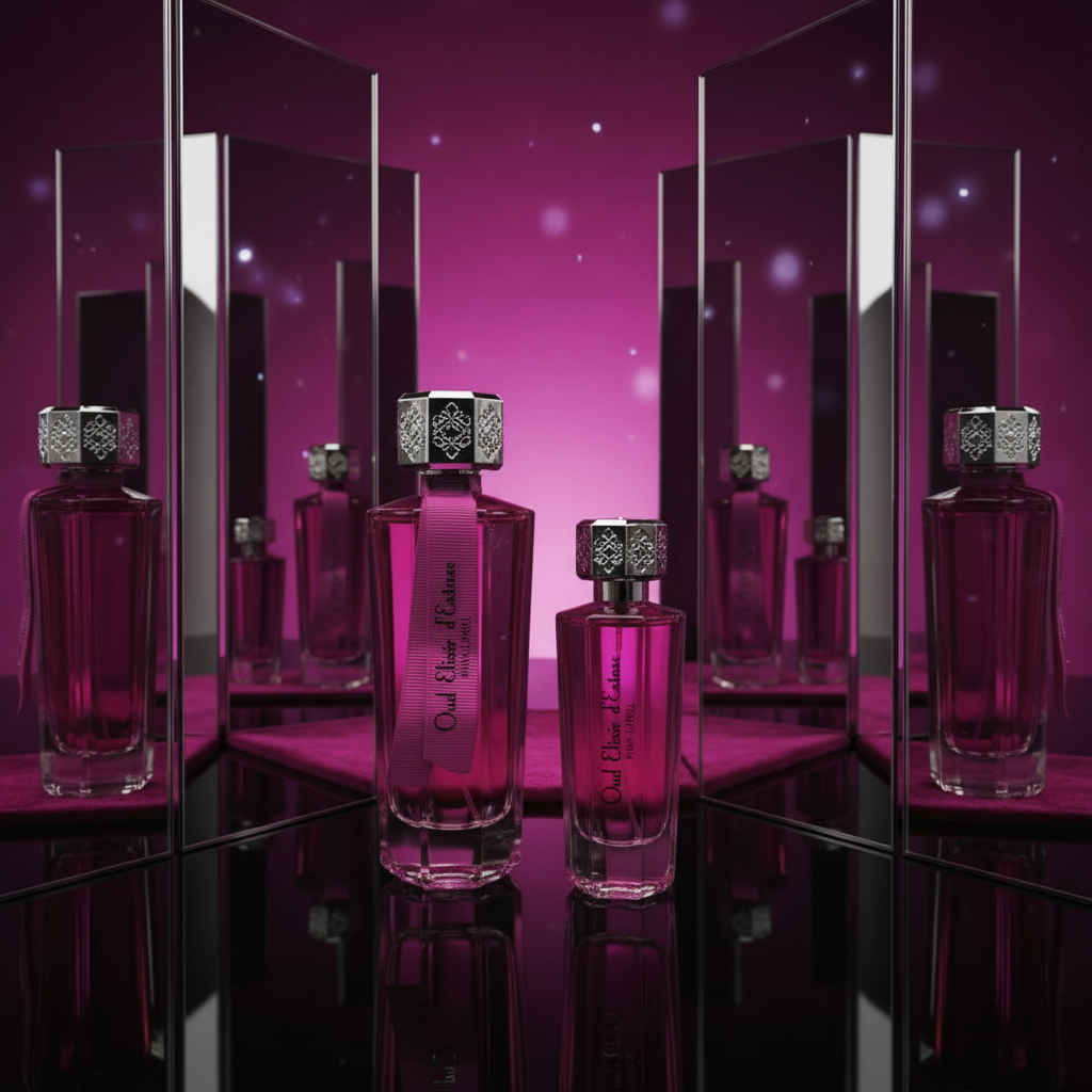 EDP 100ml + 30 ml "Oud Elixir Pink" - virágos-keleties illat