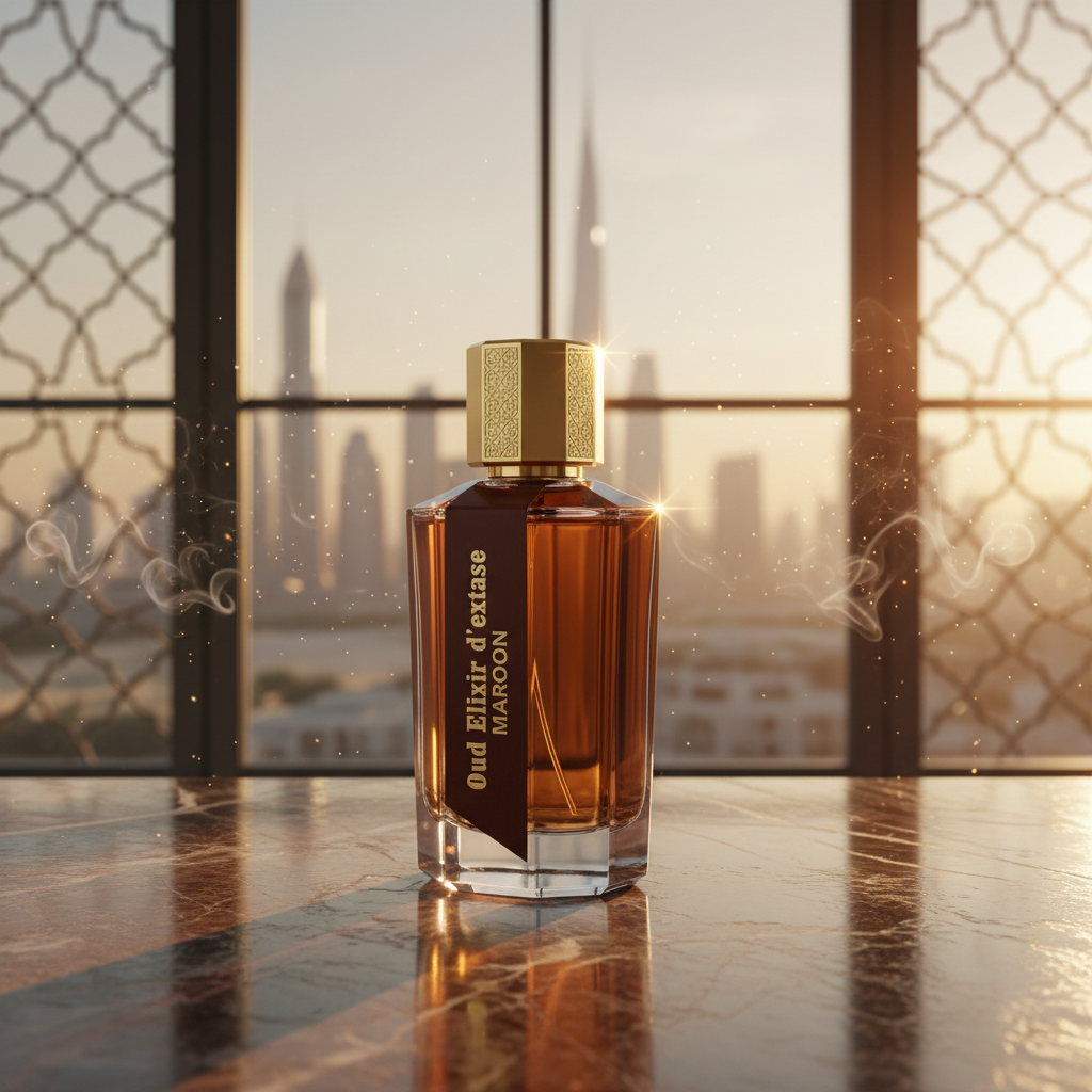 EDP 100 ml "Oud Elixir D’extase Maroon" – keleties-fás illat