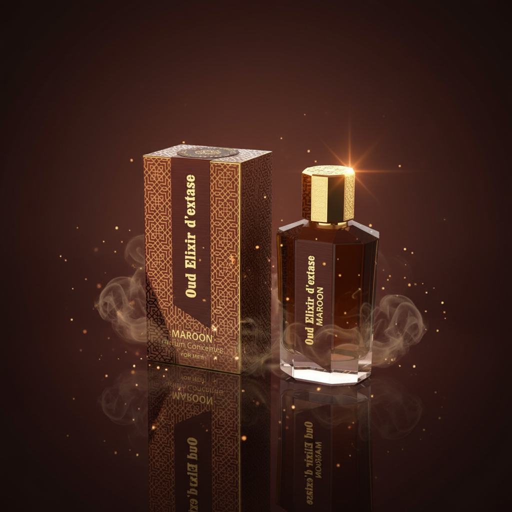 EDP 100 ml "Oud Elixir D’extase Maroon" – keleties-fás illat 7 
