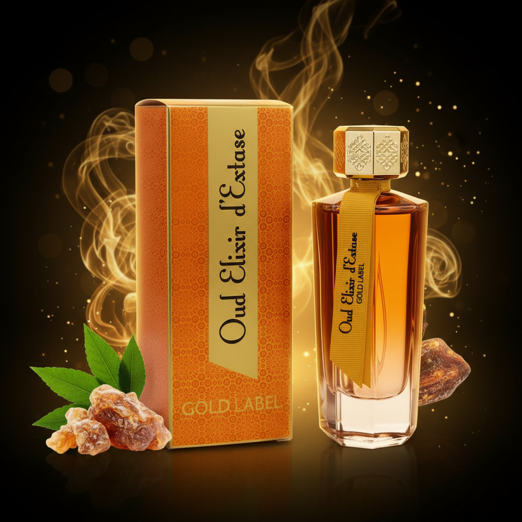 EDP 100 ml "Oud Elixir d’Extase Gold Label" – fás-ciprus illat