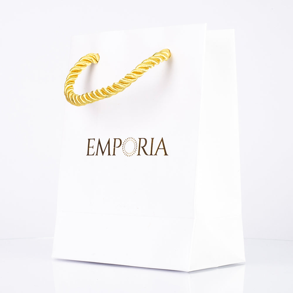 Emporia papírtáska, fehér színű, 12x9x5 cm 1 