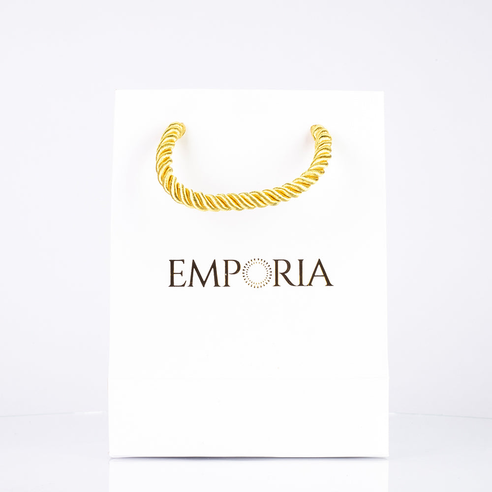 Emporia papírtáska, fehér színű, 12x9x5 cm 2 