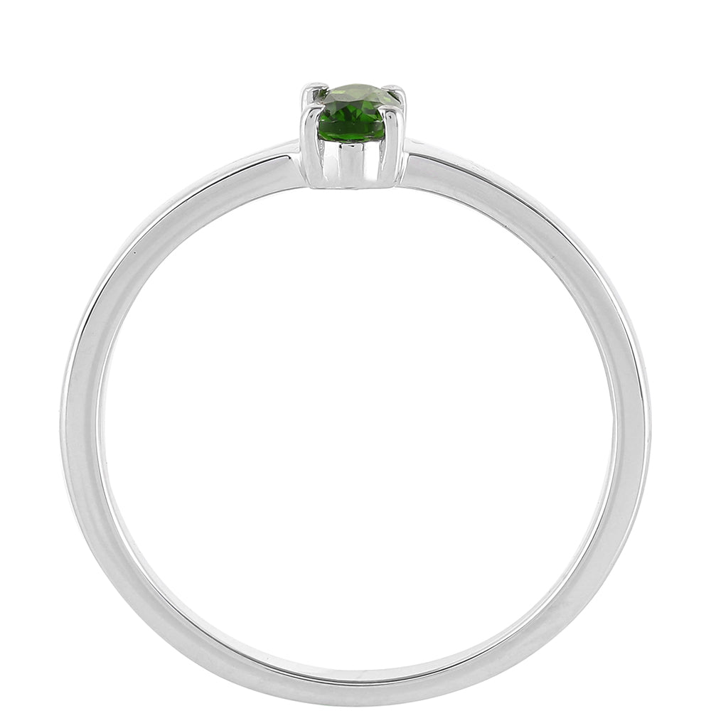 Ezüst Gyűrű Króm Diopsziddal 4 