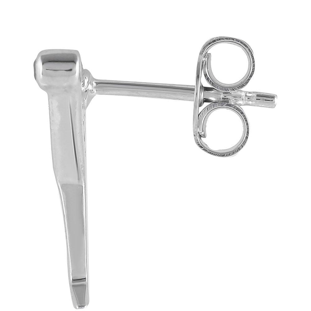 Ezüst Fülbevaló Króm Diopsziddal és Fehér Topázzal 2 