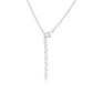 Ezüst Nyaklánc Króm Diopsziddal és Fehér Topázzal
