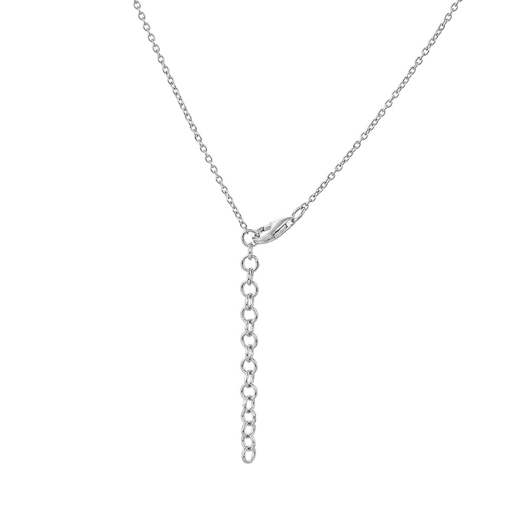 Ezüst Nyaklánc Padparadschai Kvarccal és Fehér Topázzal 2 