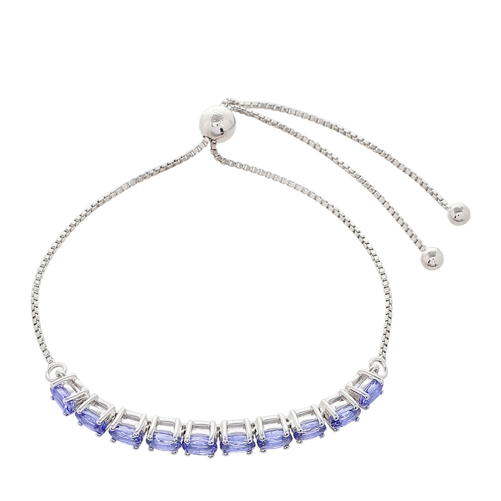 Ezüst Karkötő "AAA" Osztályú Tanzanittal