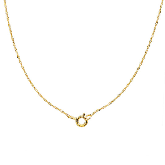 Arannyal Bevont Ezüst Lánc