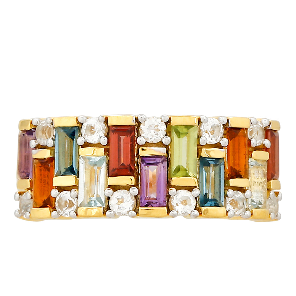 Arannyal Bevont Ezüst Gyűrű Ametiszttel és Citrinnel 1 