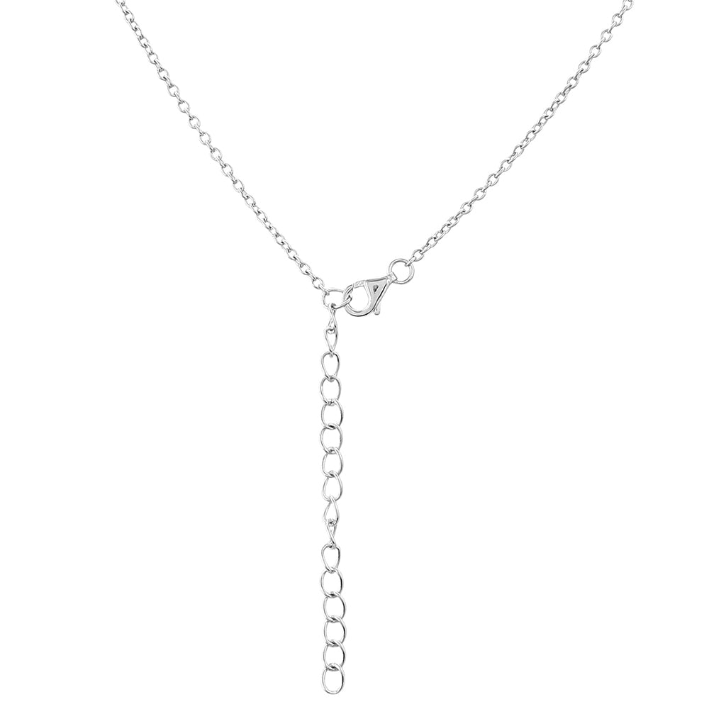 Ezüst Nyaklánc Gránáttal és Fehér Topázzal 2 