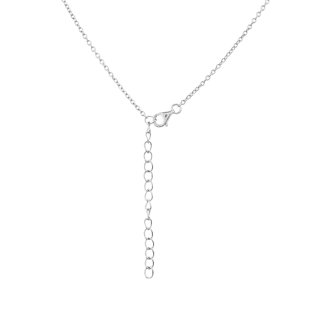 Ezüst Nyaklánc Thai Zafírral és Fehér Topázzal