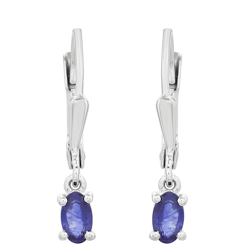 Ezüst Fülbevaló Thai Zafírral 1 