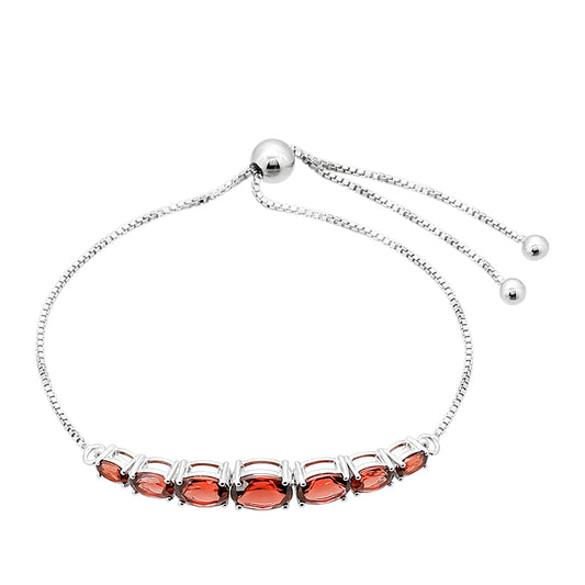 Ezüst Karkötő Gránáttal