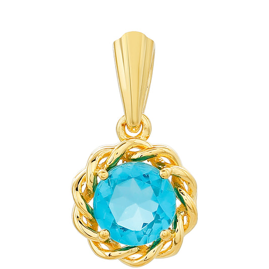 Arannyal Bevont Ezüst Medál Paraiba Kvarccal