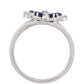 Ezüst Gyűrű Thai Zafírral és Fehér Topázzal