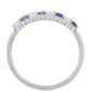 Ezüst Gyűrű Thai Zafírral és Fehér Topázzal