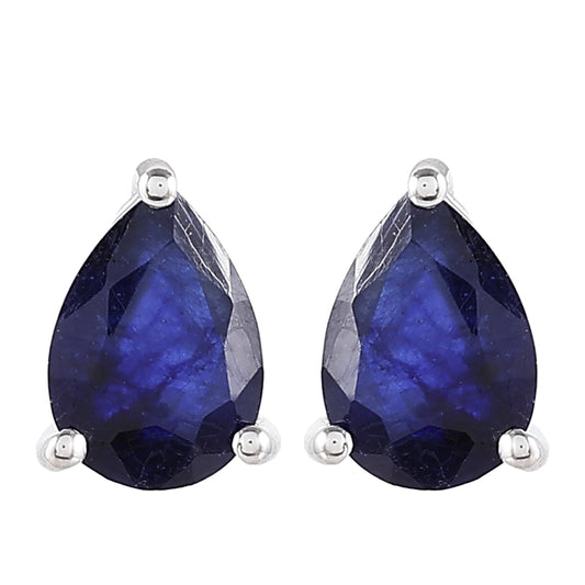 Ezüst Fülbevaló Thai Zafírral