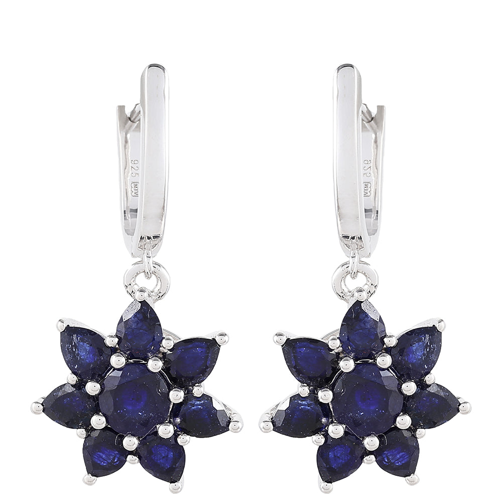 Ezüst Fülbevaló Thai Zafírral 1 