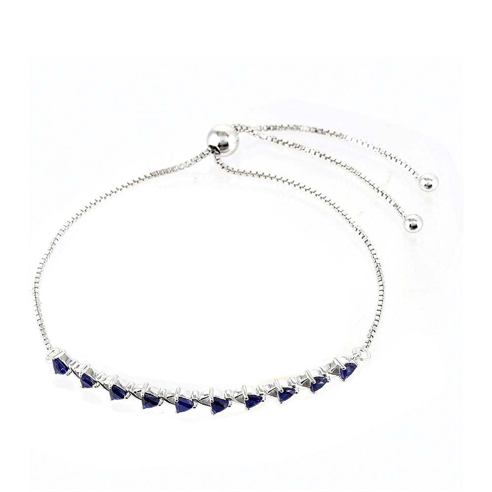 Ezüst Karkötő Thai Zafírral 2 