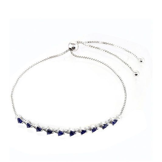 Ezüst Karkötő Thai Zafírral