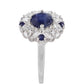 Ezüst Gyűrű Thai Zafírral és Fehér Topázzal