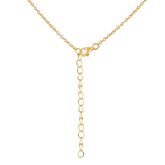 Arannyal Bevont Ezüst Nyaklánc Barokk Édesvízi Tenyésztett Gyönggyel és Fehér Topázzal