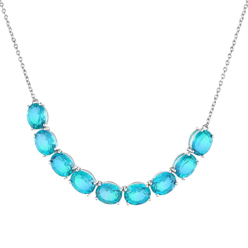 Ezüst Nyaklánc Páva Kvarccal 1 