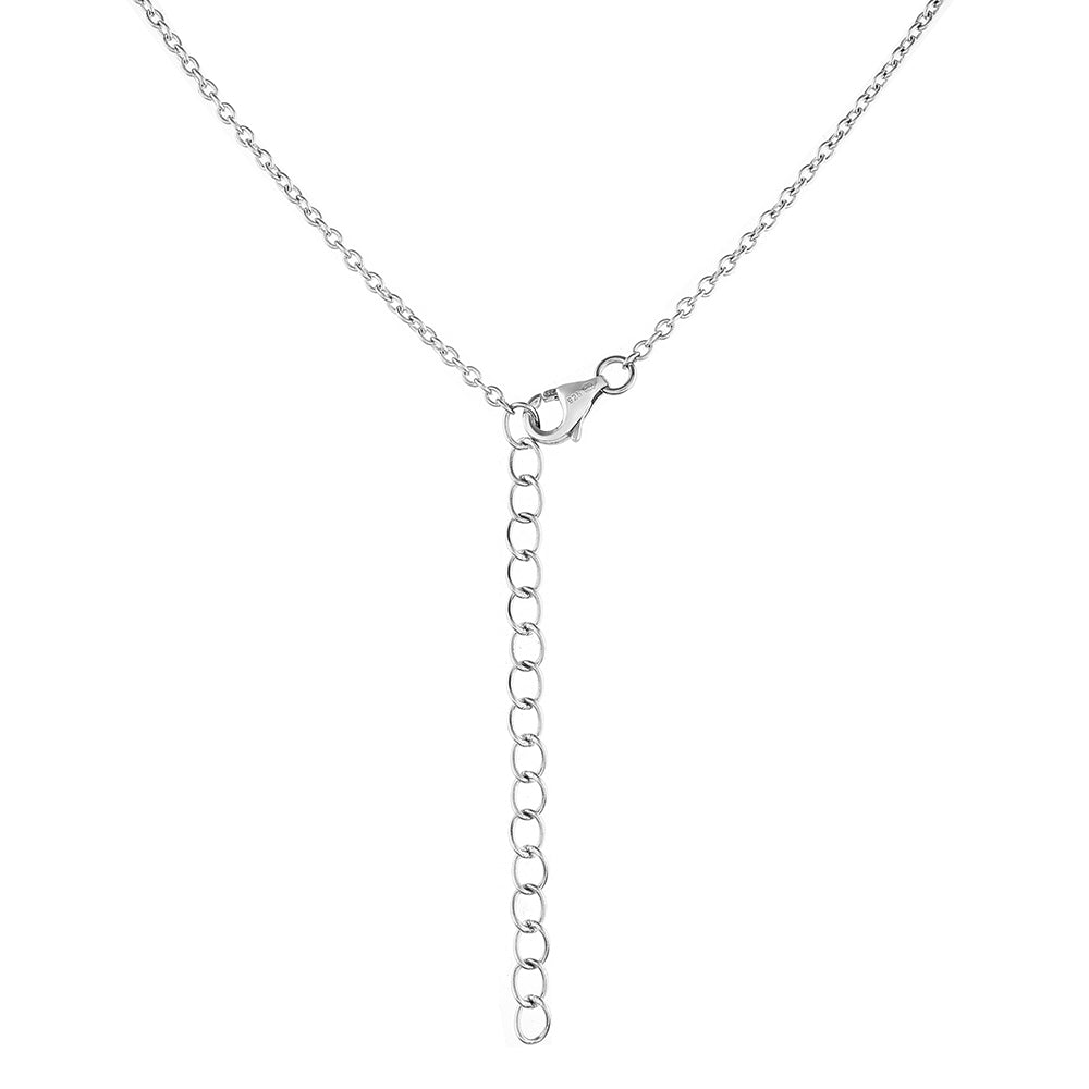 Ezüst Nyaklánc Páva Kvarccal