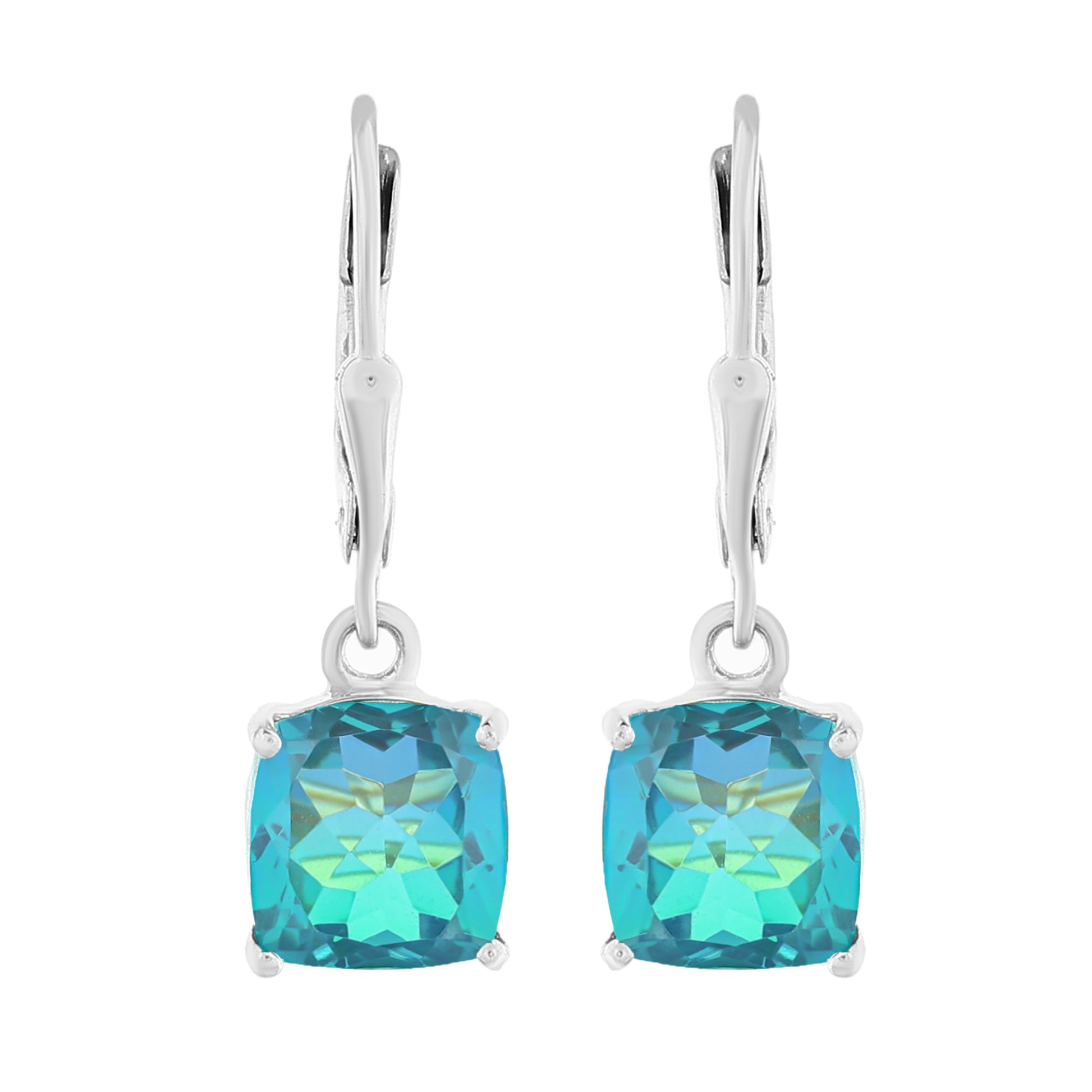 Ezüst Fülbevaló Páva Kvarccal 4 