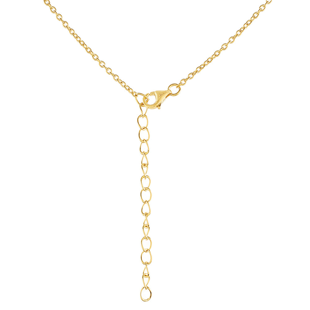 Arannyal Bevont Ezüst Nyaklánc Barokk Édesvízi Tenyésztett Gyönggyel és Fehér Topázzal