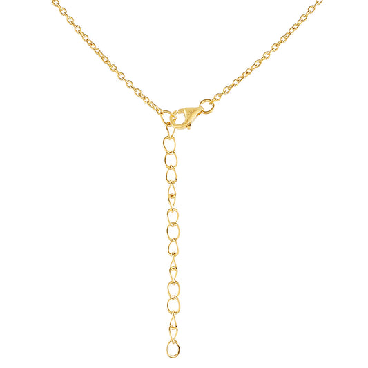 Arannyal Bevont Ezüst Nyaklánc Barokk Édesvízi Tenyésztett Gyönggyel és Fehér Topázzal