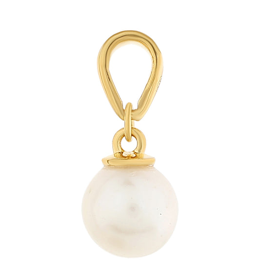 Arannyal Bevont Ezüst Medál Barokk Édesvízi Tenyésztett Gyönggyel