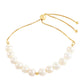 Arannyal Bevont Ezüst Karkötő Barokk Édesvízi Tenyésztett Gyönggyel