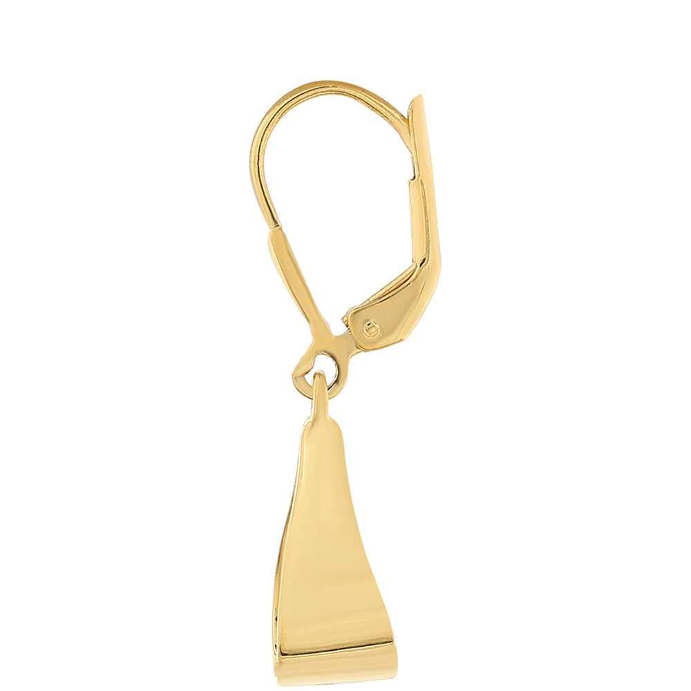 Arannyal Bevont Ezüst Fülbevaló Barokk Édesvízi Tenyésztett Gyönggyel 2 