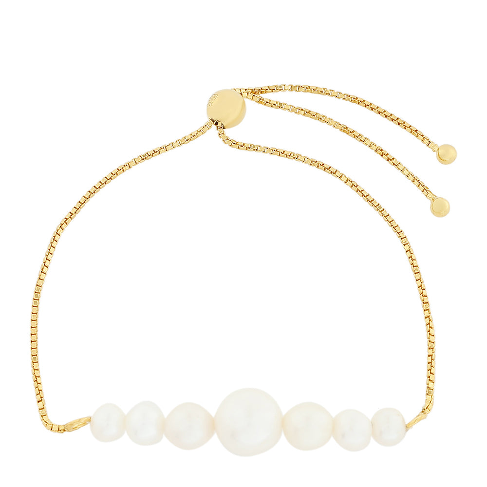 Arannyal Bevont Ezüst Karkötő Barokk Édesvízi Tenyésztett Gyönggyel 2 