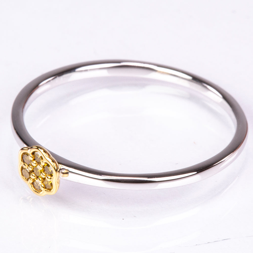 Ezüst Gyűrű Verona-i Zöld Gyémánttal 2 