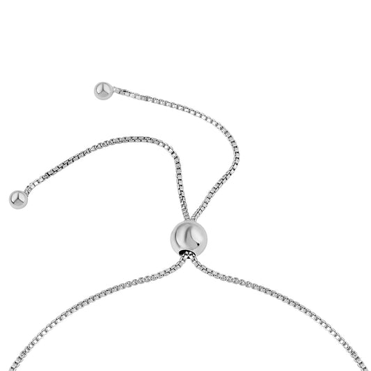 Ezüst Karkötő Cruzeroi Rubellittel és Fehér Topázzal