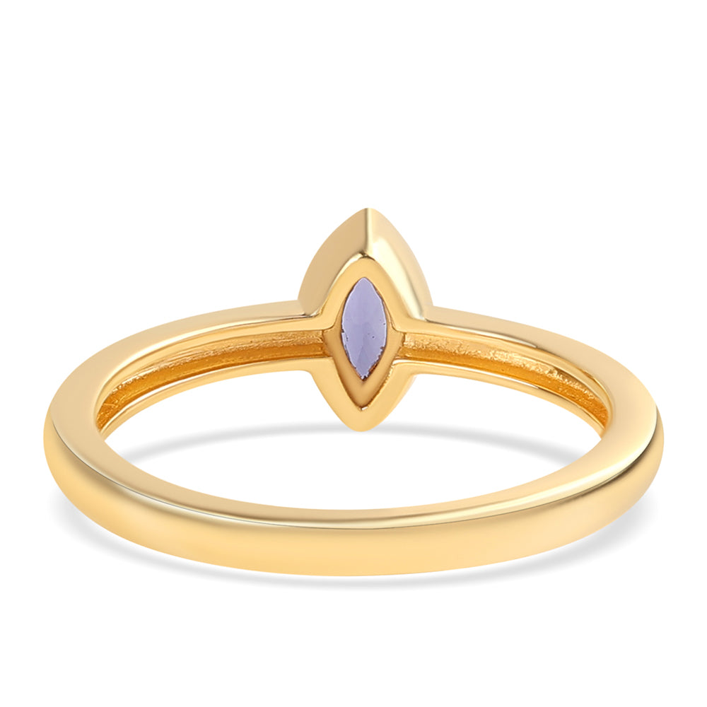 Arannyal Bevont Ezüst Gyűrű Iolittal 2 