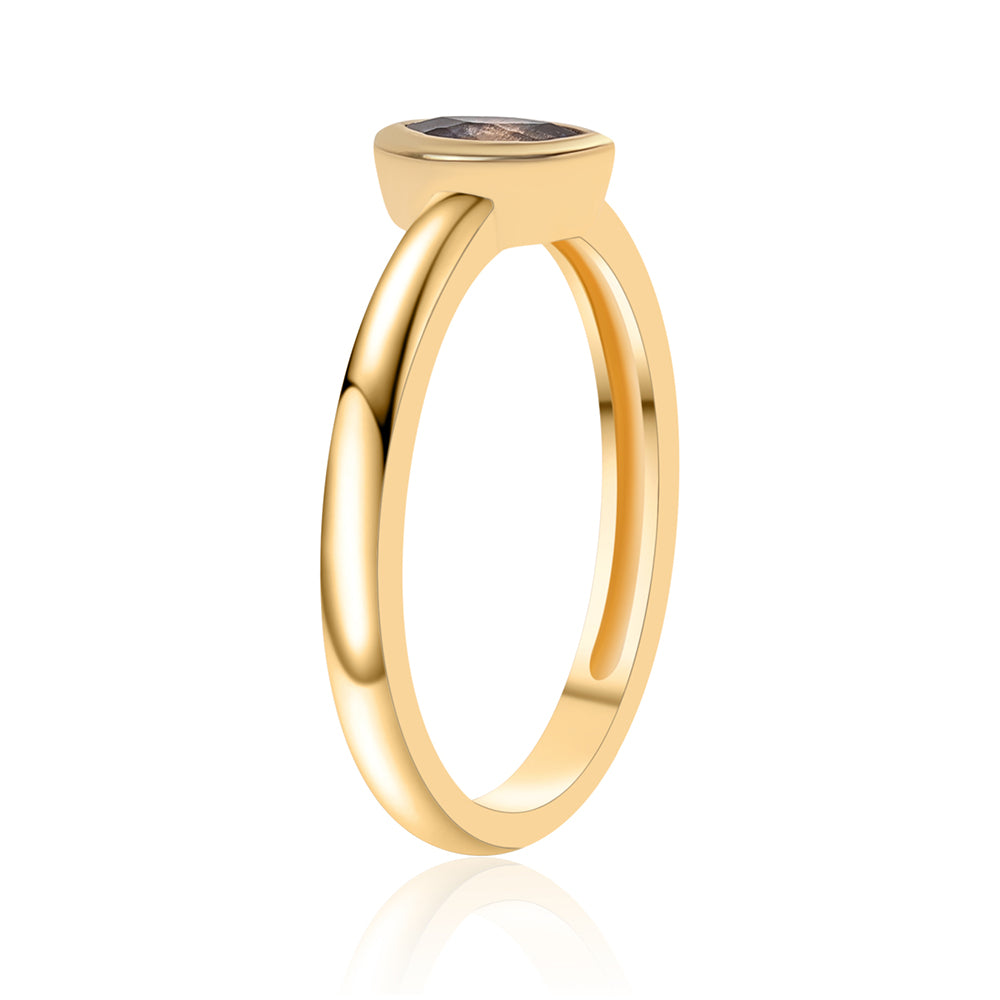 Arannyal Bevont Ezüst Gyűrű Iolittal 3 