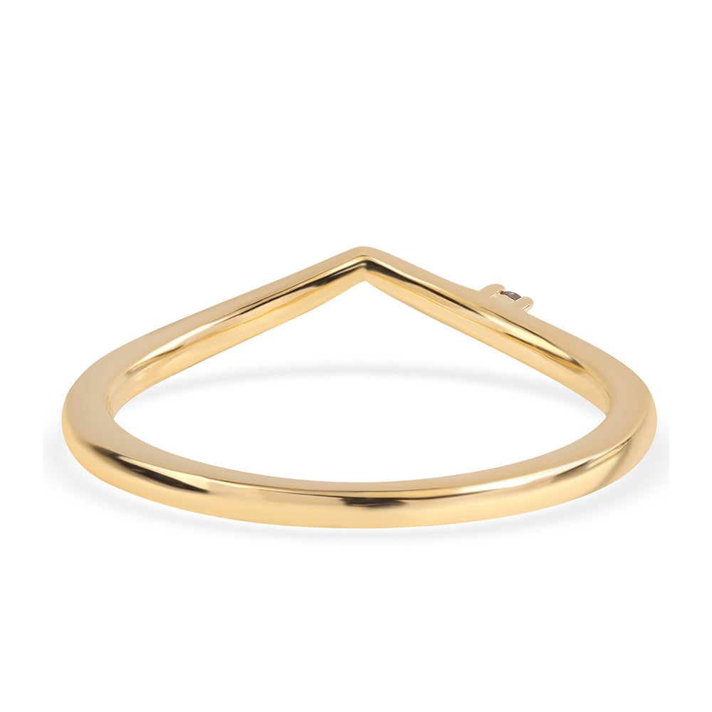 Arannyal Bevont Ezüst Gyűrű Vörös Gyémánttal 2 