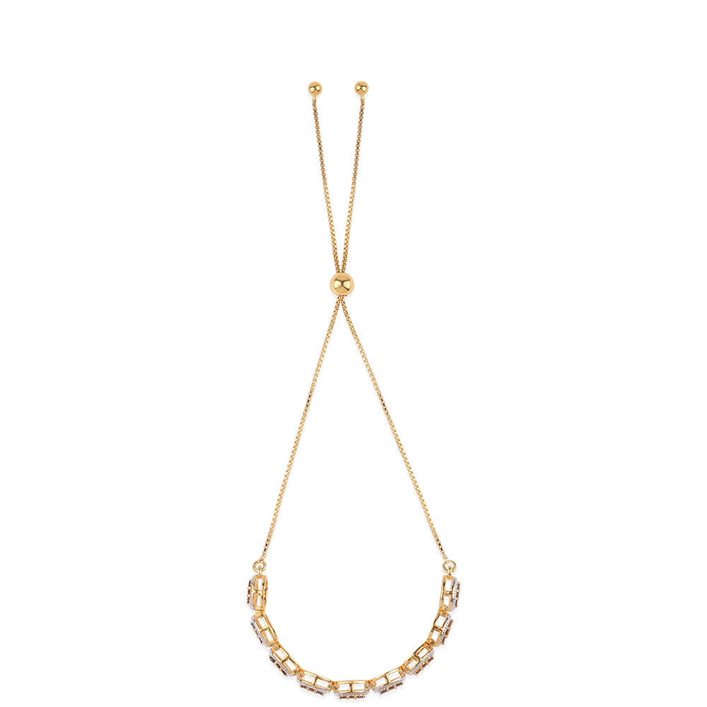 Arannyal Bevont Ezüst Karkötő Vörös Gyémánttal 3 