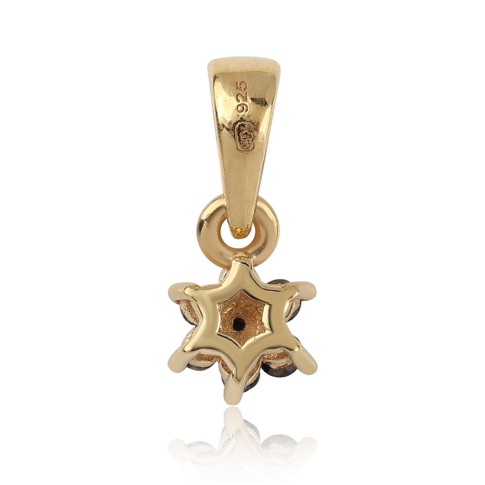 Arannyal Bevont Ezüst Medál Fekete Gyémánttal